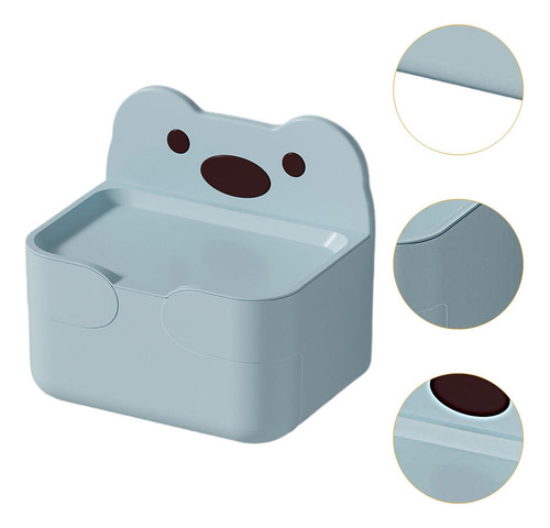 Dispensador De Pañuelos, Práctico, Compacto, Oso Azul