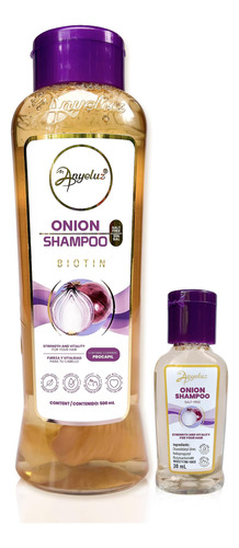 Anyeluz Kit Duo - Champu De Cebolla + Tamano Mini De Viaje,