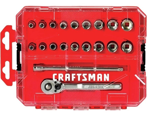 Juego De Herramientas Mecánicas Craftsman 1/4 20pzas Rache 