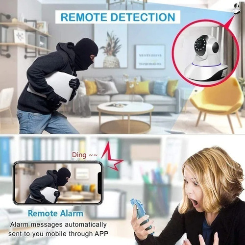 Imagen 3 de 10 de Camara De Seguridad Ip Fhd 2mp Wifi Visión Nocturna