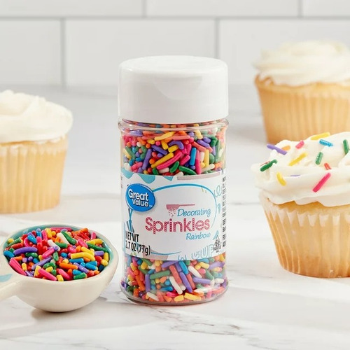 Chispas Jimmy Caramelo Adornar Postres Sprinkles Rainbow 77g