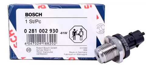 Sensor Pressão Do Rail Vw 17.280/24.280 Bosch 0281002930