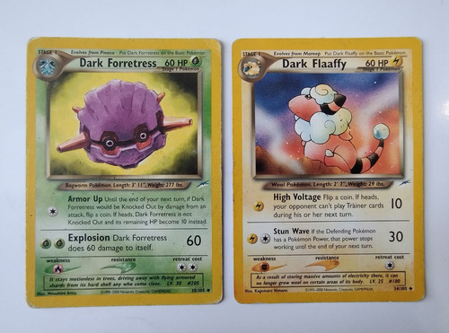 Dark Flaafy Y Dark Forretress - Neo Destiny - Cartas Pokemon