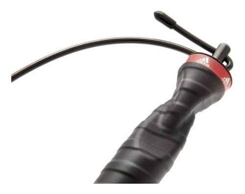Soga Para Saltar adidas Alta Veloc 3mts Regulable Speed Rope Color Negro/rojo