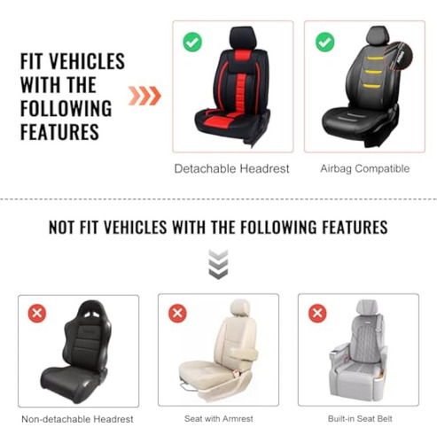 Fundas De Asiento Vevor, Fundas De Asiento De Coche Universa
