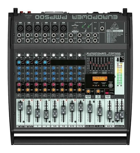 Consola Potenciada Behringer Pmp500 12 Canales Mixer Cuotas!