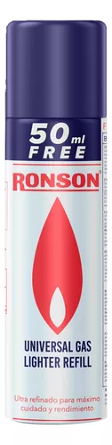 Gas butano recarga Ronson 50ml