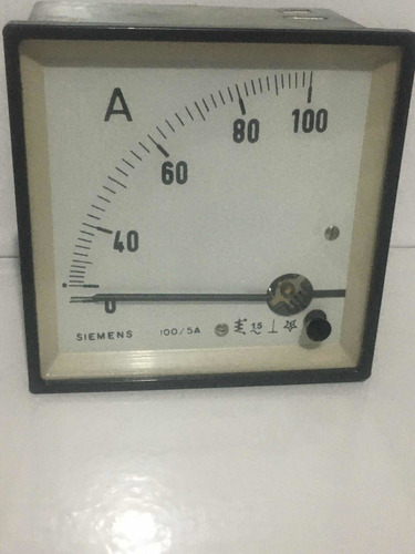 Amperímetro Siemens 0-100a 1.5~ (Usado)