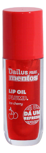 Lip Oil Plump - Dailus Feat. Mentos 4ml Acabamento Brilhante Cor Ice Cherry