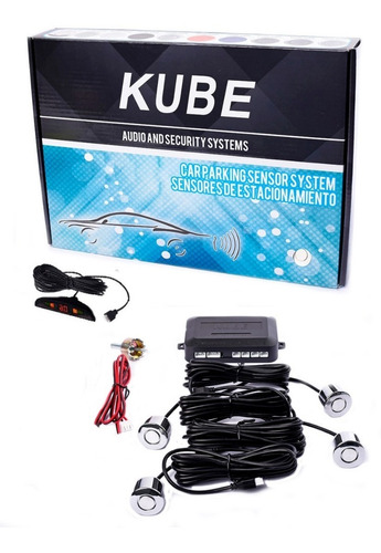 Sensor Estacionamiento Trasero Kube Paragolpe Metalico Display Zuk