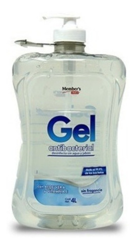 Gel Antibacterial Members Choice 4l Con Aloe Vera