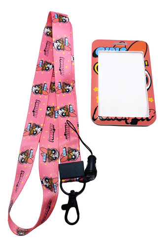 Portagafete Credencial Con Lanyard Las Chicas Superpoderosas Bombón
