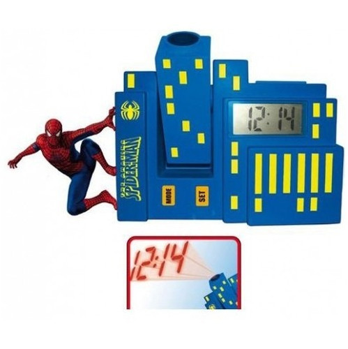 Reloj Despertador, Proyector Spiderman Para Niños 