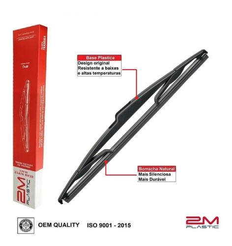 Palheta Traseira Flex Limpador Peugeot 207 Sw 2009/2013