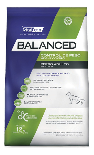 Vitalcan Balance Perro Control De Peso X 12 Kg