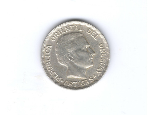 Moneda Uruguay 50 Centésimos 1943 Plata Exc+ (Usado)
