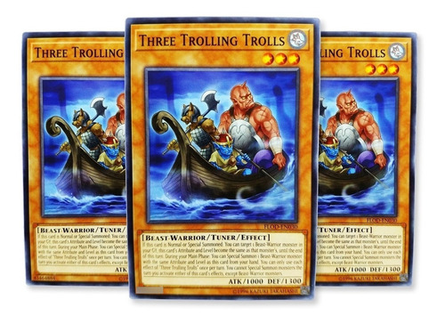 Yugi-oh! Tres Trolls Troleando Flod-sp030 Comun