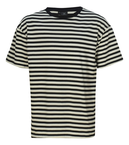 Remera Oversize Rayada Hombre Dogma De Algodon