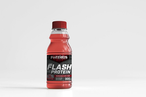 Fuzelabs Flash Water: bebida proteica transparente con sabor a fresa con sabor a kiwi