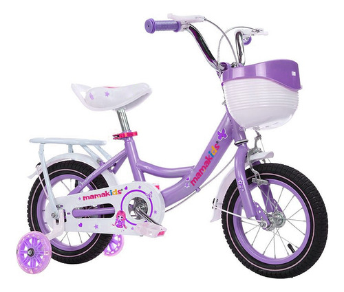 Bicicleta Niña Aro 16 Morado Y Rosa