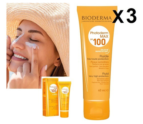 Protector Bloqueador Solar Facial Bioderma 100 Spf Precio X3