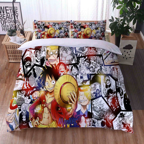 Juego De Cama Manga De Una Pieza Luffy Anime