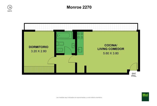 Imagen 23 de 23 de Departamento 2 Ambientes Con Cochera Y Baulera