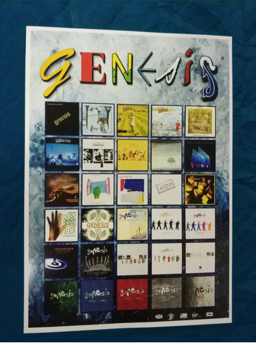 Poster Banda Genesis Invisible Vinil Selling Live Abacab Duk