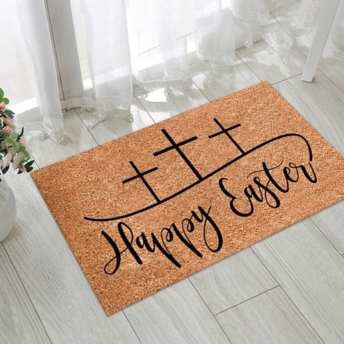 Felpudo De Pascua Happy Home Decorations, Tapetes De Bienven
