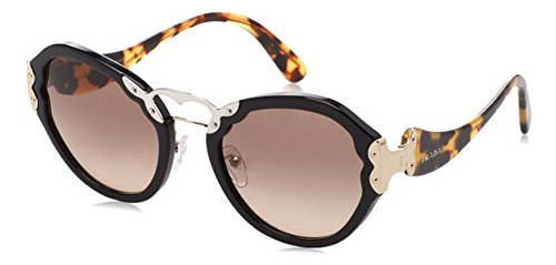 Prada Pr09ts 1ab3d0 Black Pr09ts Butterfly Sunglass Dnzl1