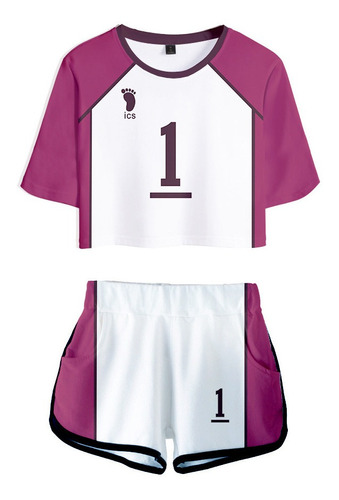 Haikyu Shiratorizawa Uniforme Para Camiseta Y Pantalones Cor