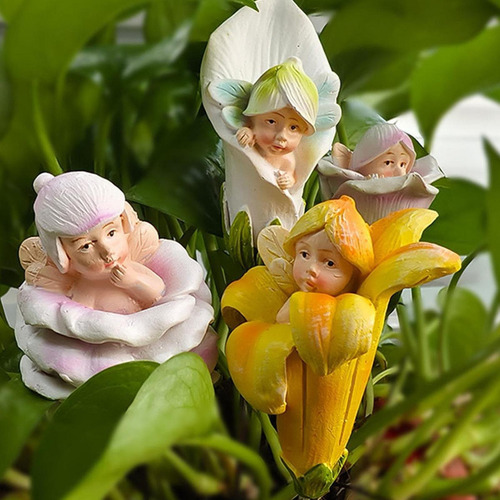 Fairy Plant Bot Stakes Decoraciones De Jardín Adornos