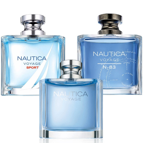 Paquete 3 Perfumes Nautica Voyage + Voyage Sport + N-83 100m