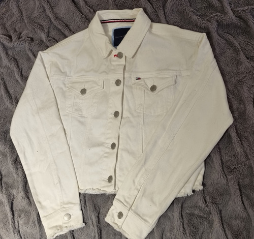 Chaqueta Mezclilla Blanca Tommy