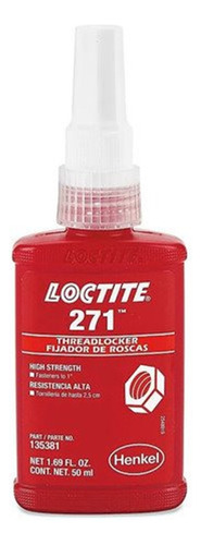 Loctite 271 Trabador Fijador Roscas Alta Resistencia 50 Ml