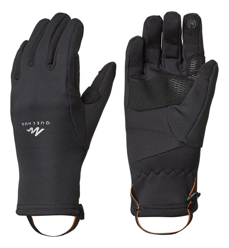 Guantes Táctiles De Senderismo Térmicos Sh500 Niños Negro Qu