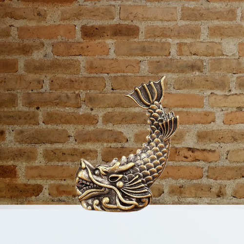 Decoración China Feng Shui Estatua De Latón Wen Adorno