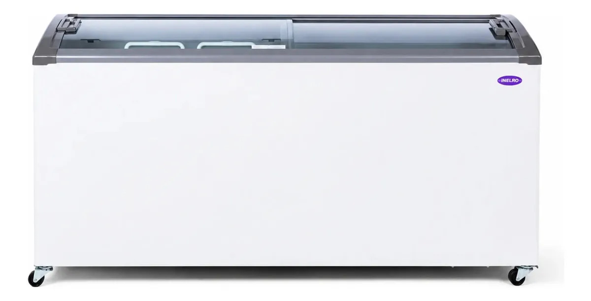 Freezer Inelro FIH-550 PI Plus 455L Vidrio Blanco