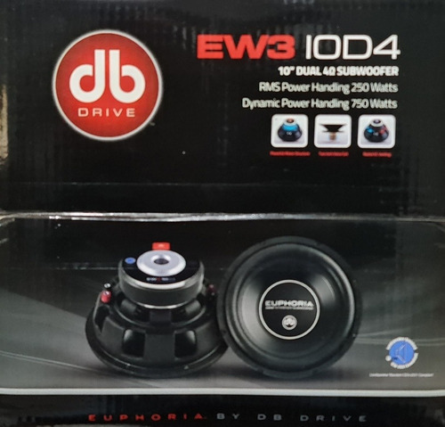 Subwoofer Euphoria Db Drive De 10 Doble Bobina Ew310d4