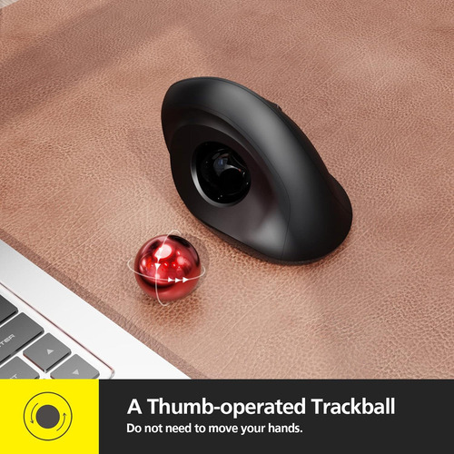 A Ratón Micropack Enalambrico, Ergonomico, Trackball, 3dpi