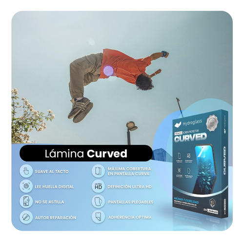 Maquina Hidrogel Hydroglass + 2 Caja De Laminas Curved