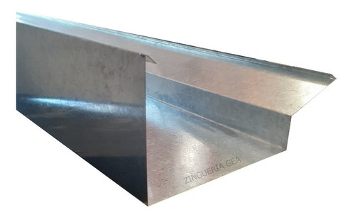 Zingueria Canaleta Contramuro Galvanizada X 2 Mts Techos