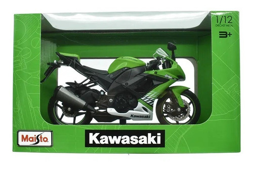 Kawasaki Ninja Zx10r Verde Maisto Escala 1:12 Nueva Oferta