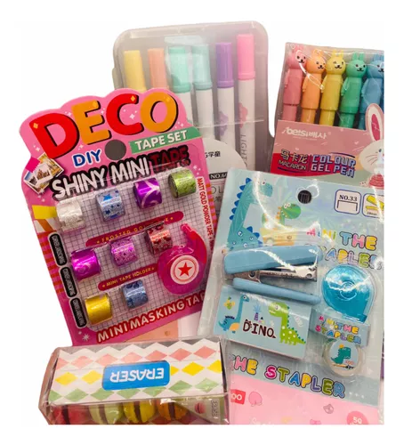 Kit Escolar / Paquete De Útiles Escolares Kawaii