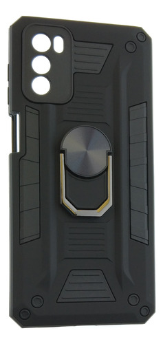 Funda Uso Rudo Para Motorola G42 Hibrida Con Anillo Y Mica