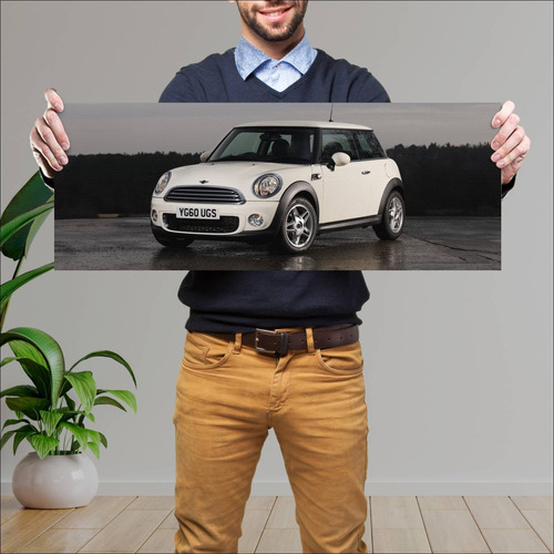 Cuadro 30x80cm Auto 2010 Mini One Uk Auto 97