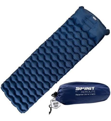 Colchoneta Ultra Liviana Spinit Inflable C Almohada Aerolite