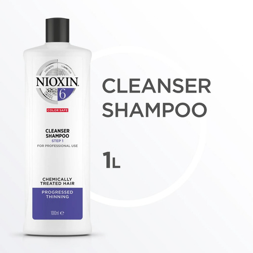 Imagem 3 de 7 de Nioxin System 6 Cleanser - Shampoo 1000ml Novo