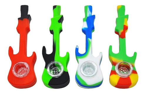 Pipa Guitarra Pyrex / Silicona  420 Para Fumar | Zigzaboo