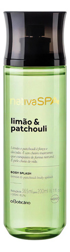 Body Splash Desod. Colônia Nativa Spa Limão E Patchouli  200ml